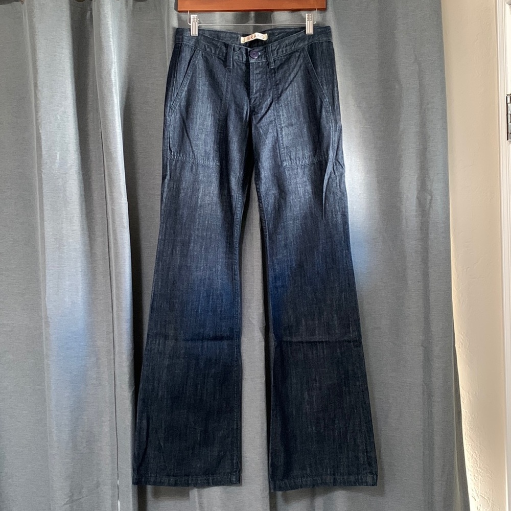 NWOT J Brand dark wide leg flare trouser style jeans